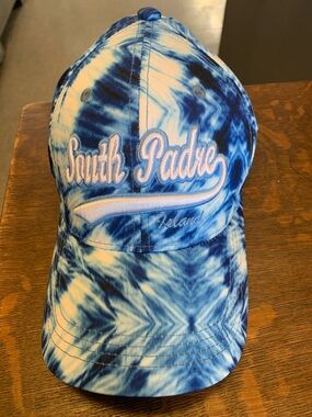 South Padre Island Blue Tie-Dye Baseball Cap
